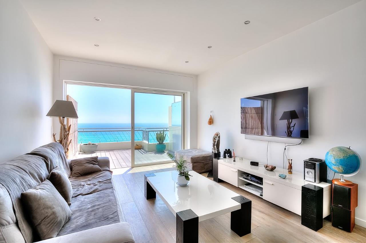 Appartamento Le Florentina, Dernier Etage Avec Terrasse, Vue Sur La Baie Des Anges Nizza Esterno foto