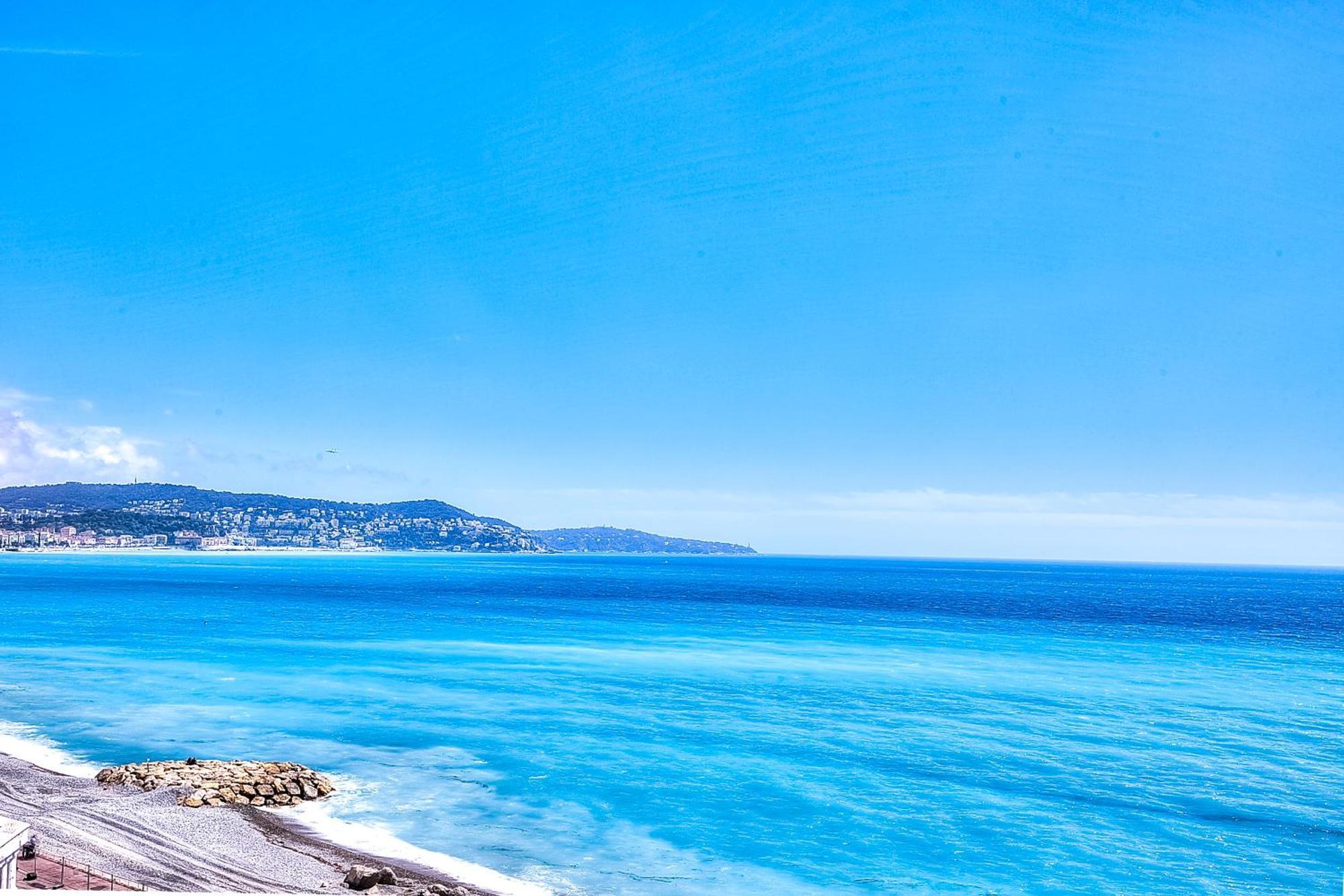 Appartamento Le Florentina, Dernier Etage Avec Terrasse, Vue Sur La Baie Des Anges Nizza Esterno foto