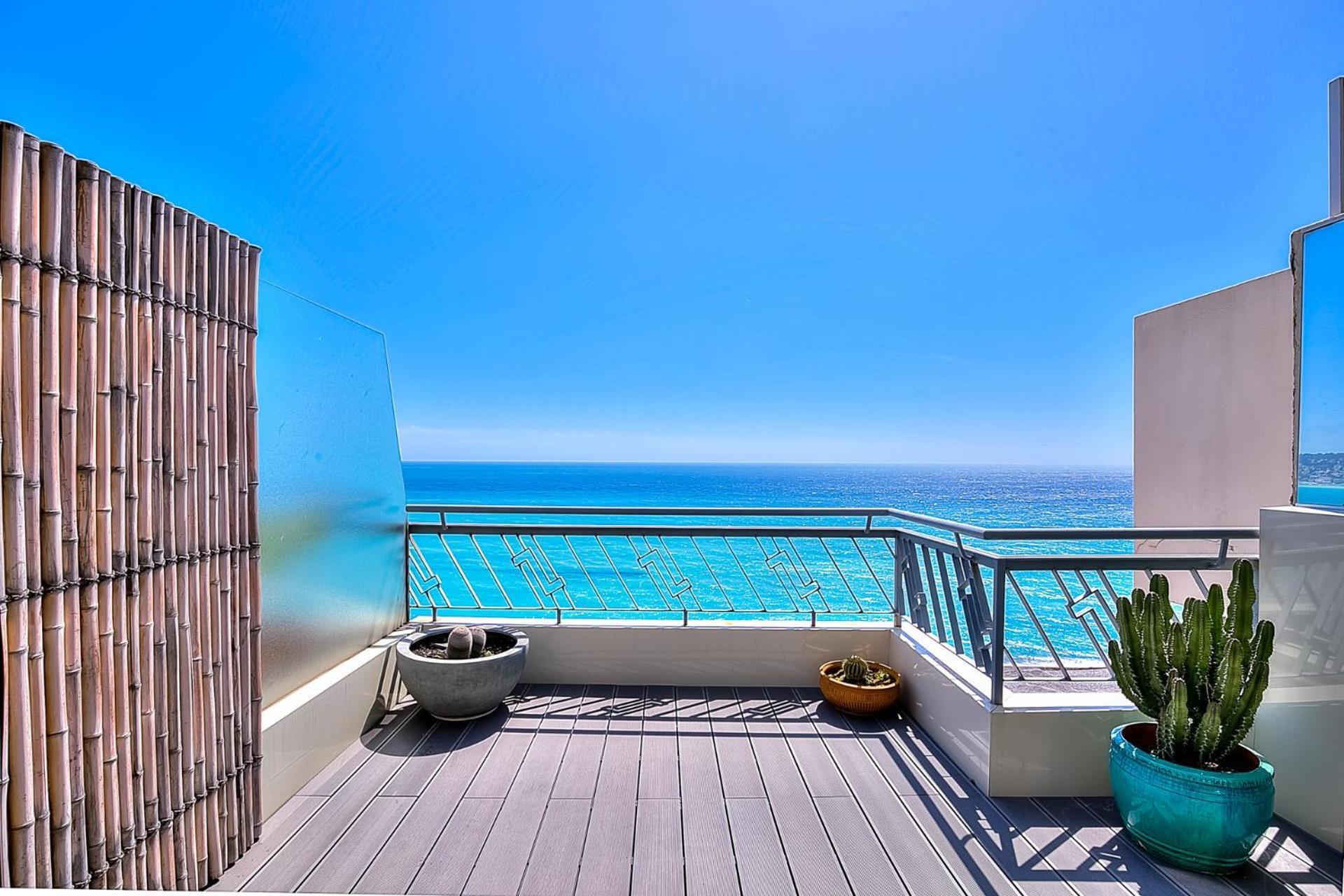 Appartamento Le Florentina, Dernier Etage Avec Terrasse, Vue Sur La Baie Des Anges Nizza Esterno foto